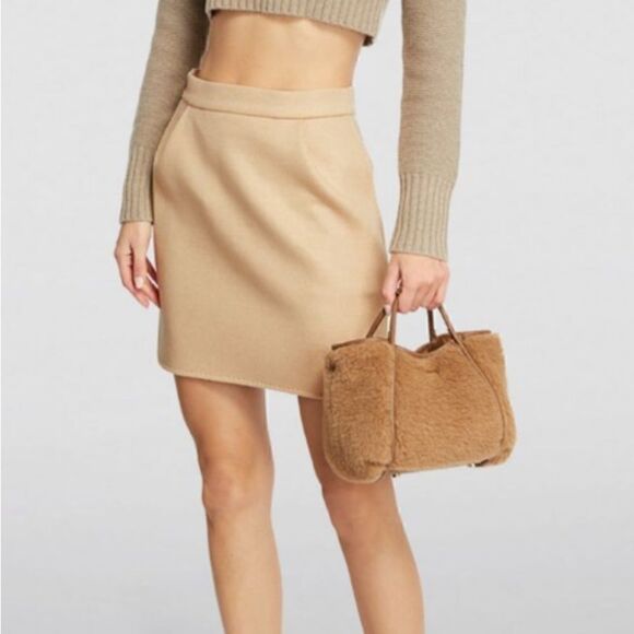 #173 TALBOTS Camel Hair High Waist Pencil Skirt - Picture 1 of 6